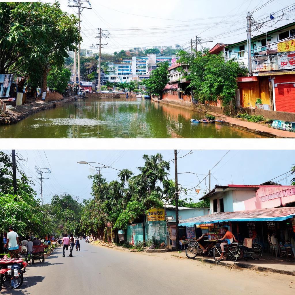 Hình ảnh thể hiện sự gần gũi của Ngõ 38 Xuân La với Hồ Tây và các tiện ích sinh hoạt tại khu vực Tây Hồ.